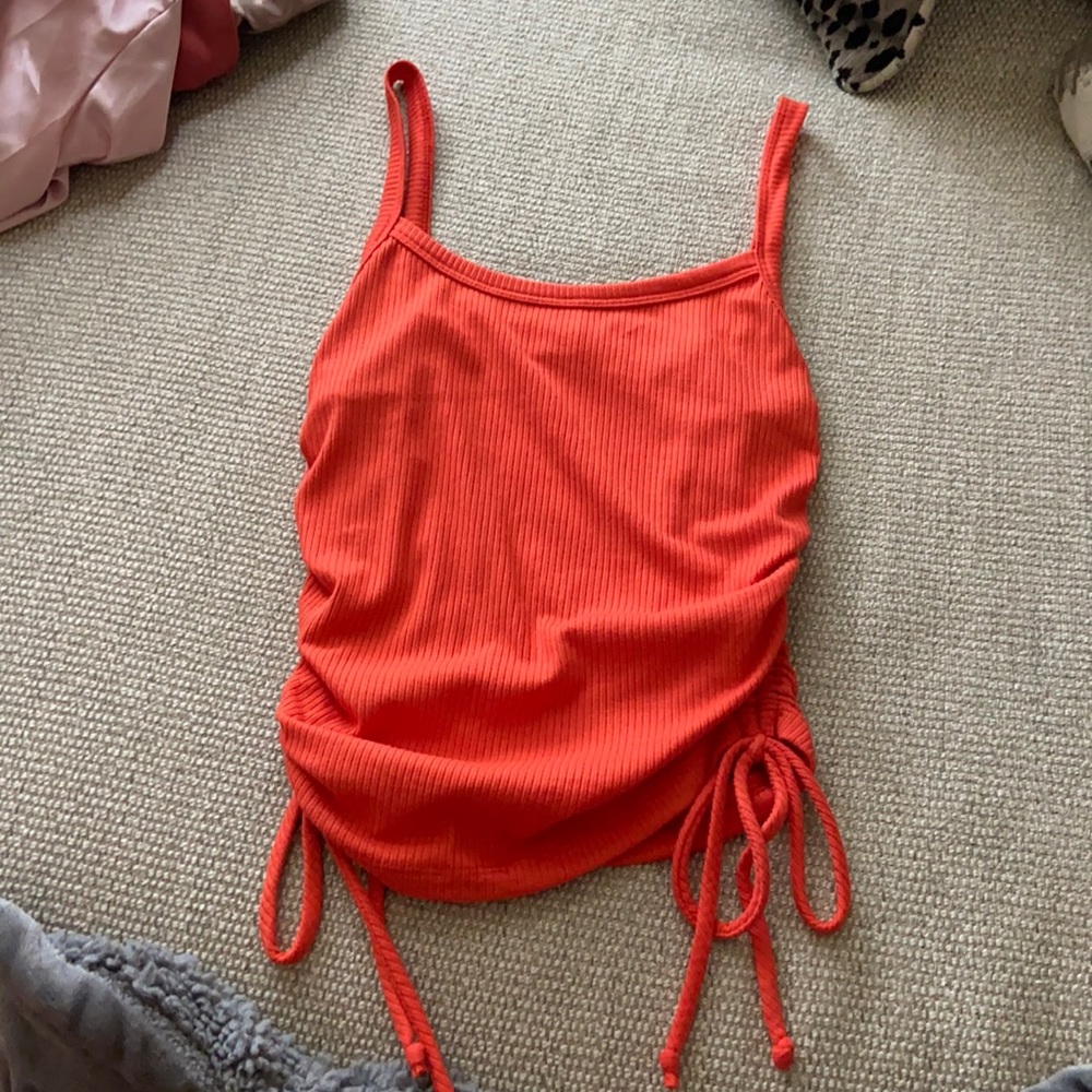 orange tank top size small